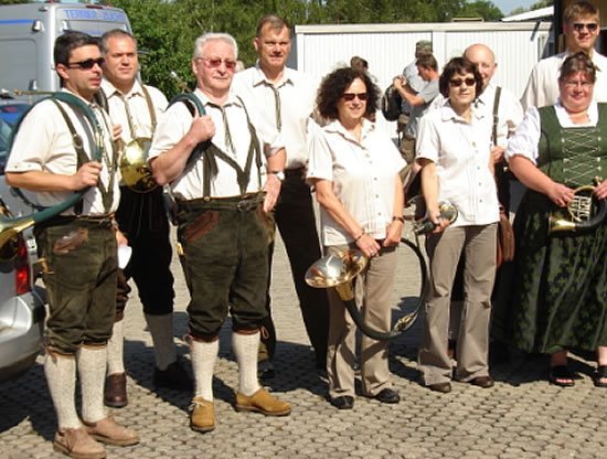 Jagdhorn Bläsergruppe Kehl bei der Eröffnung zur Verbandssieger 2011